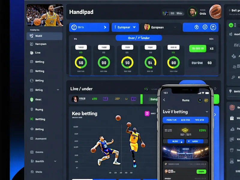 Giao diện đặt cược bóng rổ đa dạng kèo của 99win