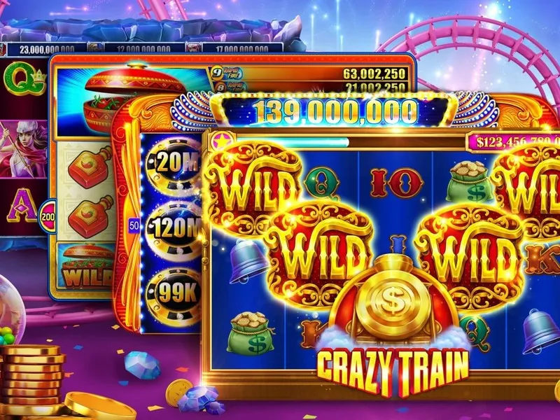 Biểu tượng Wild West Gold với cao bồi và túi vàng