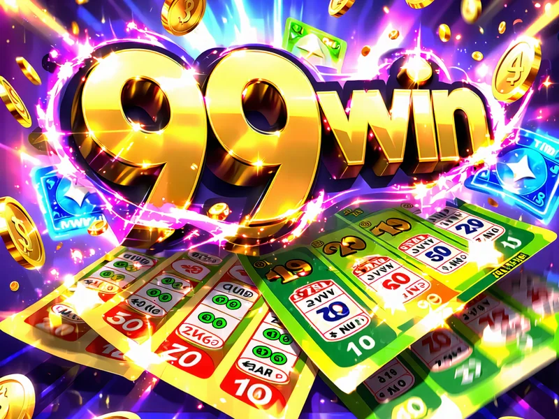 Đa dạng các loại vé số và biểu tượng game tại 99win