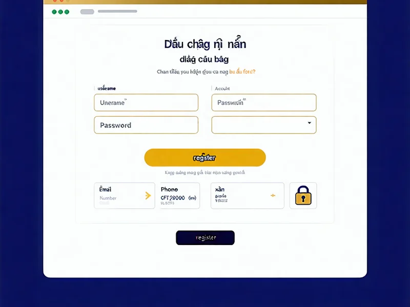 Giao diện đăng ký tài khoản tại 99win, minh họa các trường thông tin cần điền và nút xác nhận