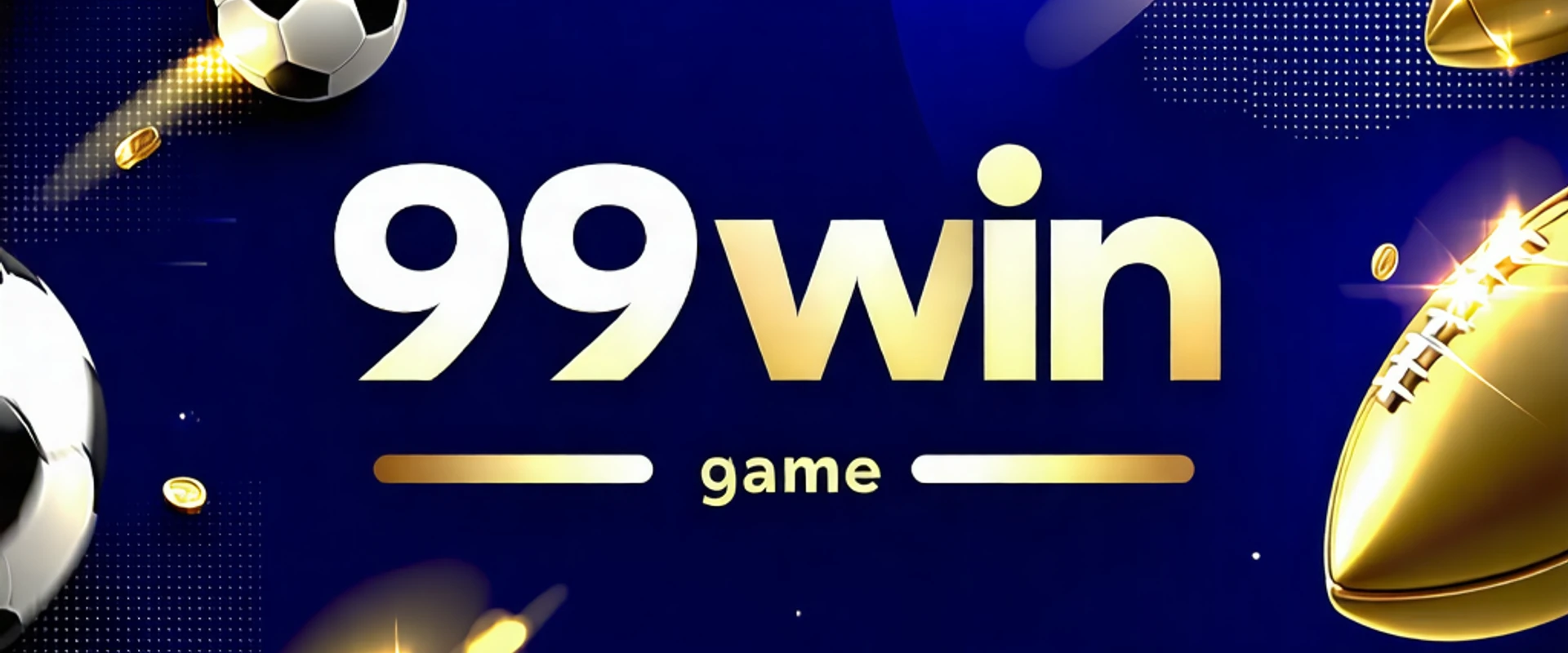 Hình ảnh tổng quan về cá cược thể thao tại 99win với các môn thể thao và biểu tượng chiến thắng