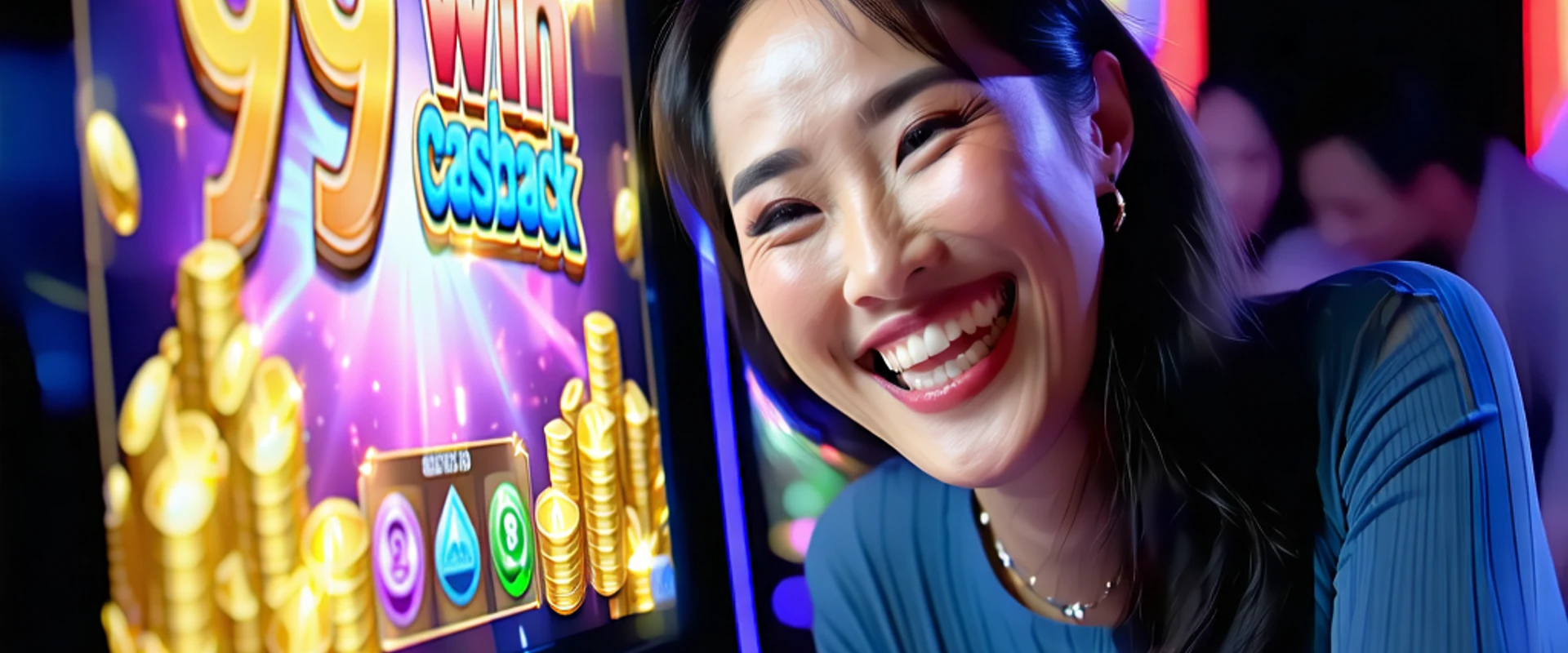 Hình ảnh minh họa chính sách hoàn trả 99win, người chơi nhận tiền hoàn trả